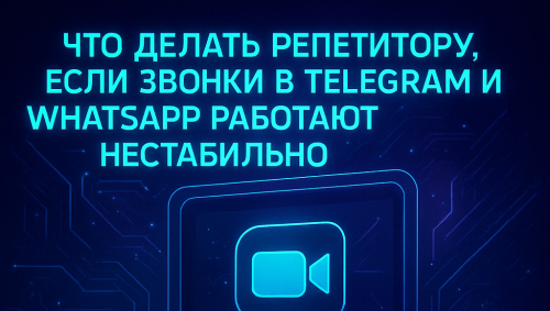 Альтернатива звонкам в Telegram и WhatsApp для репетиторов