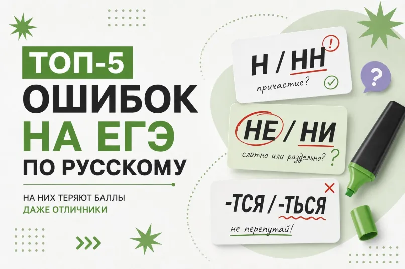 5 самых коварных ошибок на ЕГЭ по русскому языку, из-за которых теряют баллы